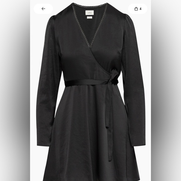 Small Black Wilfred Mademoiselle Longsleeve Dress - Picture 4 of 5